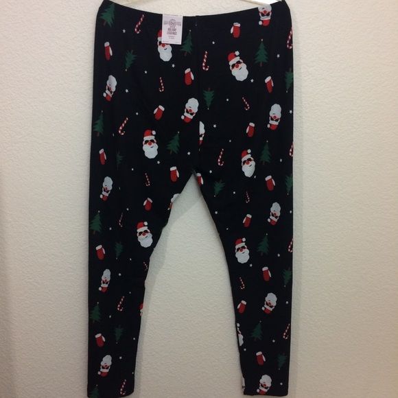 SO Christmas Santa Leggings Pajama Bottoms - Picture 3 of 8